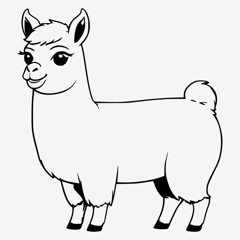 Lama comme graphique vectoriel