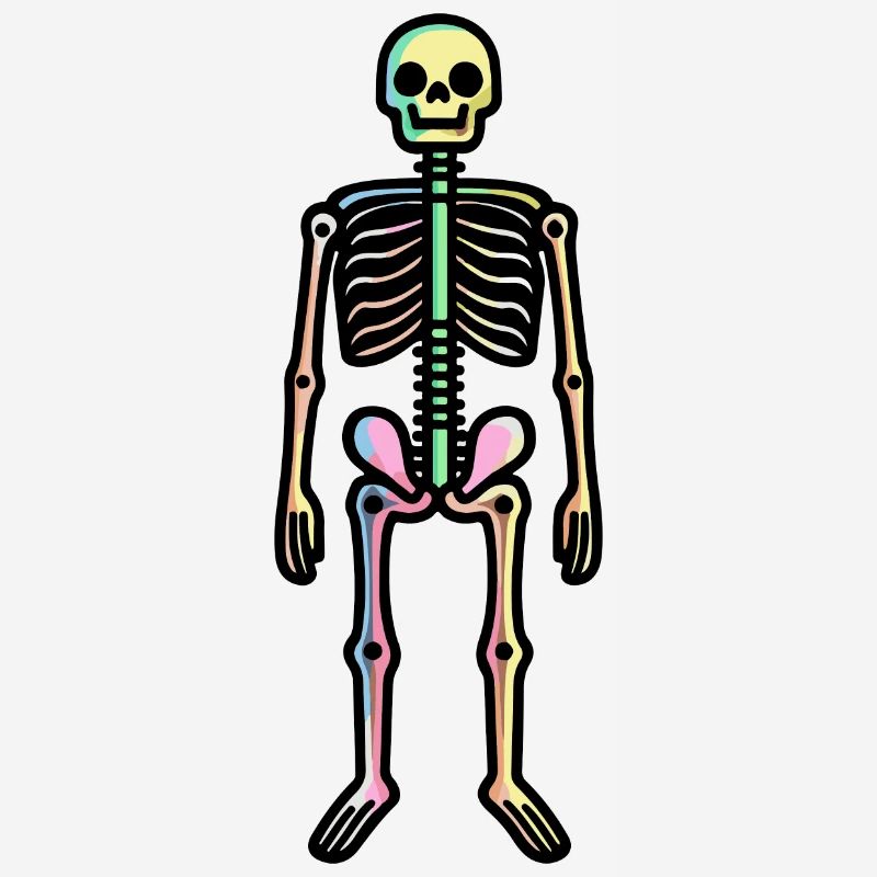 Skelett Comic Halloween