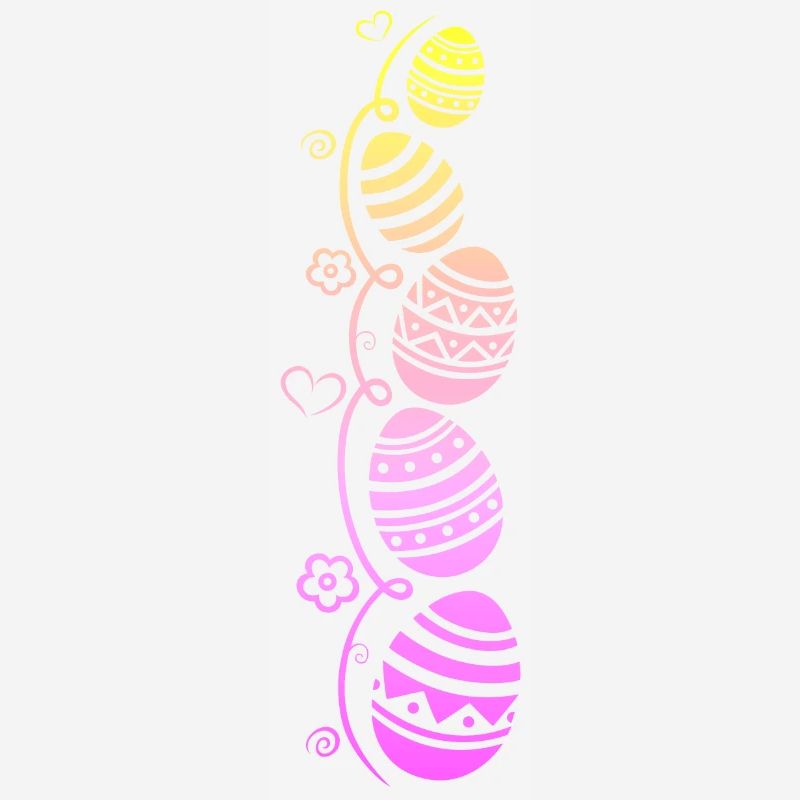 Colorful Easter eggs for Easter