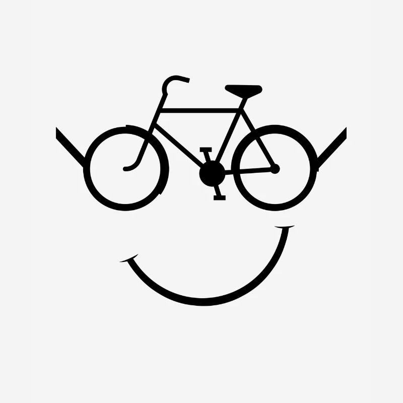 Fahrrad Smiley - Geschenk