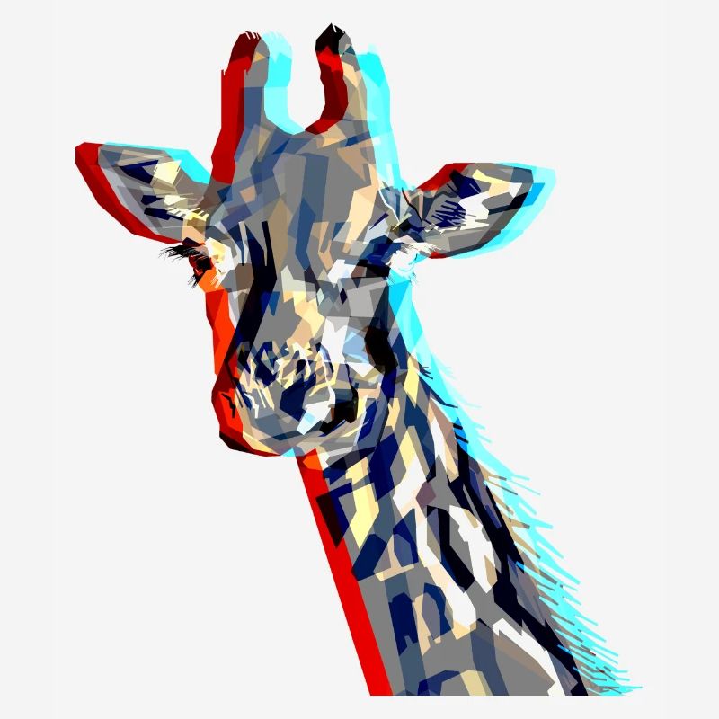 Giraffe with 3D-Effect
