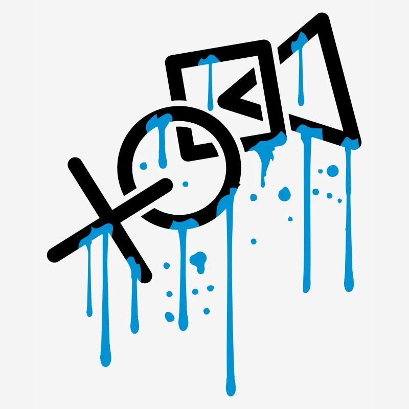 wet drip graffiti controller silhouette cool X vie