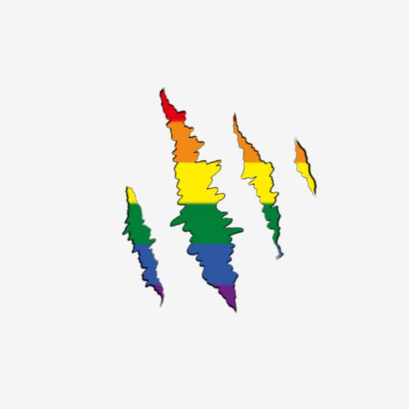 Rainbow Claw Scratch Trace