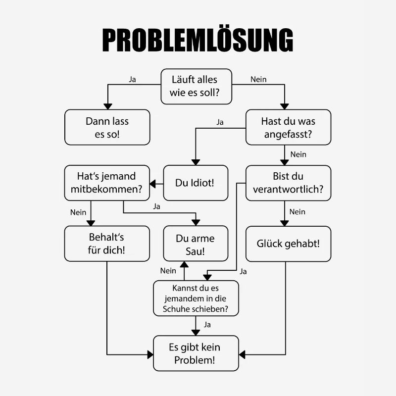 Problemlösung Es Gibt Kein Problem Statement