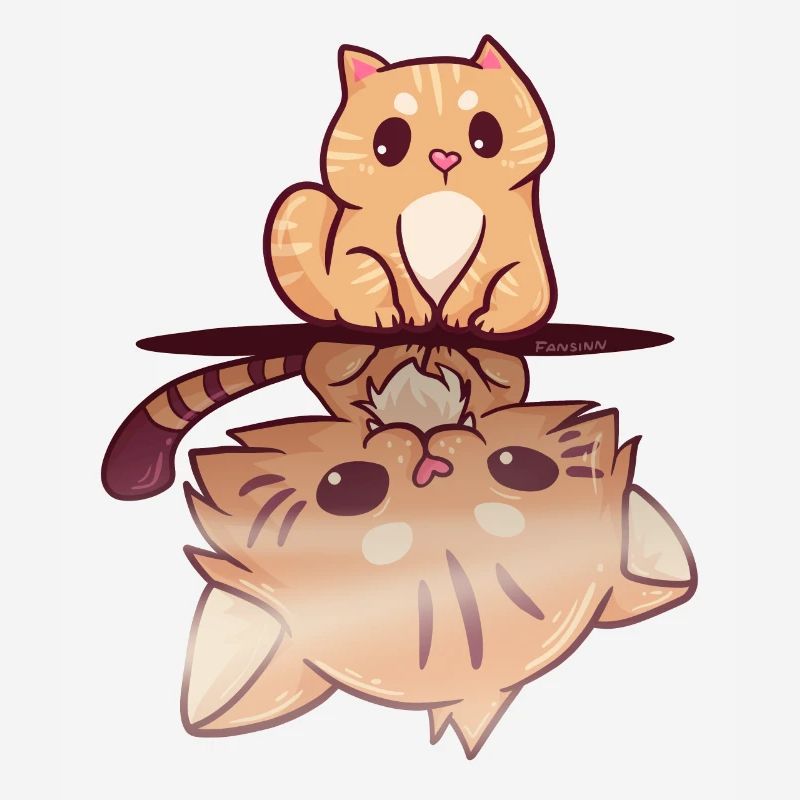cute cat becomes a wild tiger predator gift