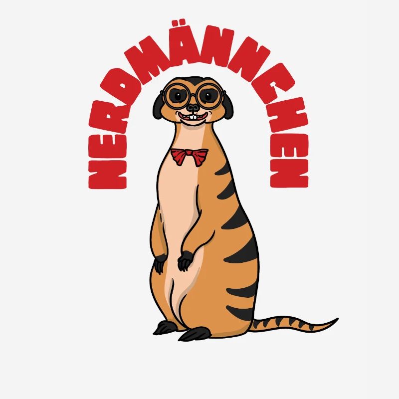 Nerd Erdmännchen Nerdmännchen Geschenk