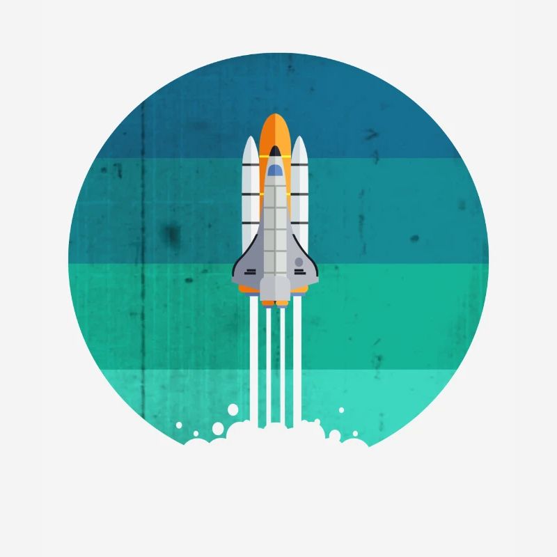 Lancement d'une fusée spatiale