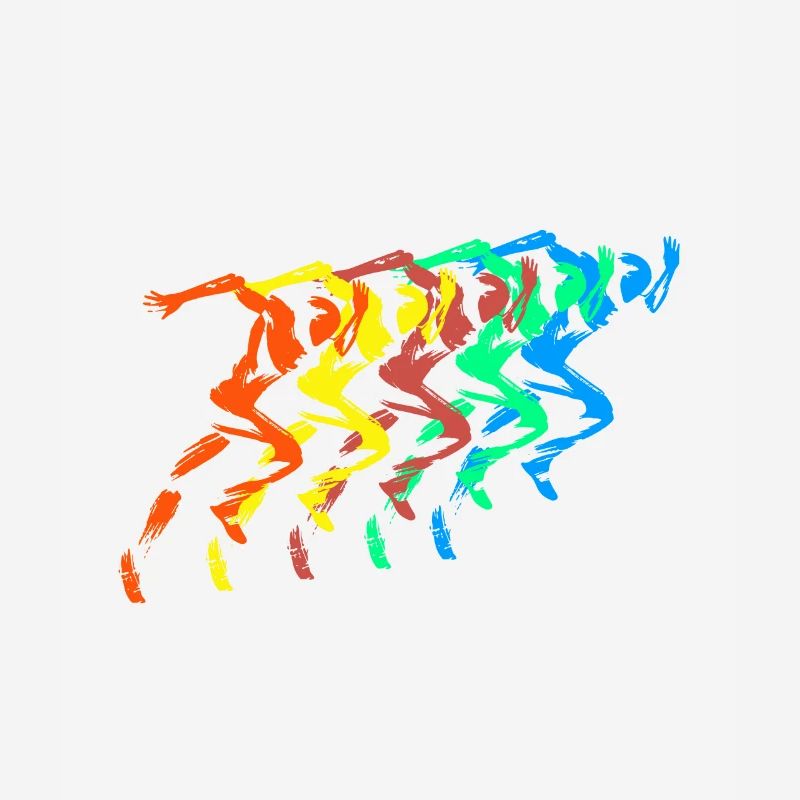 Athlétisme Runner Bunt Sprinter