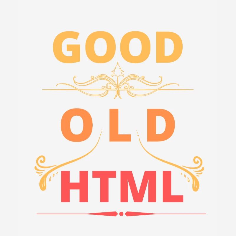 Good Old HTML web design