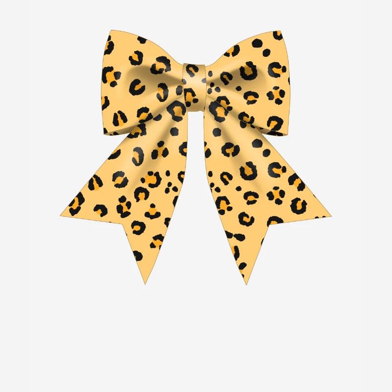 Large bow with leopard pattern gift