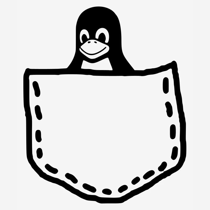 LINUX TUX PINGUIN MASKOTTCHEN
