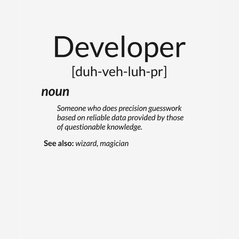 Funny Developers Gift Developer Definition Gift