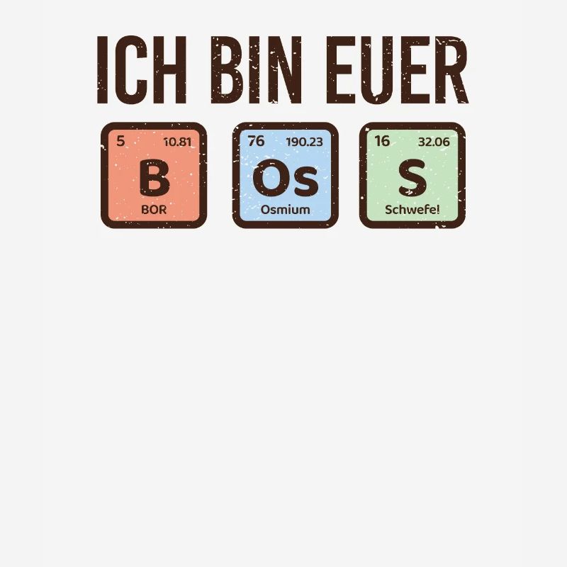 Chemiker Physik Boss PSE Team cooles Element