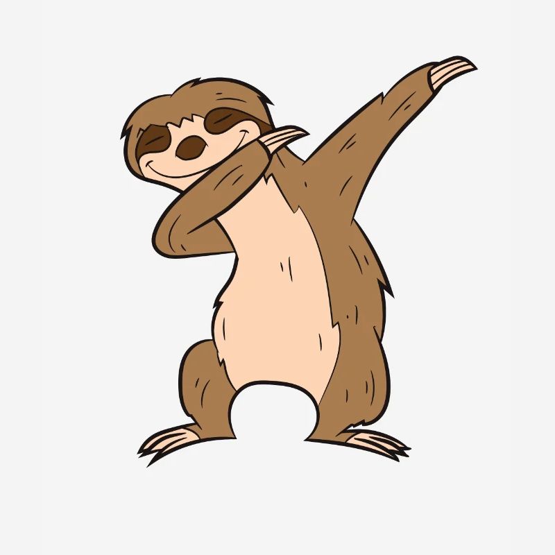 Funny Dabbing Sloth Cute Sloth Dab Kids Dabbing