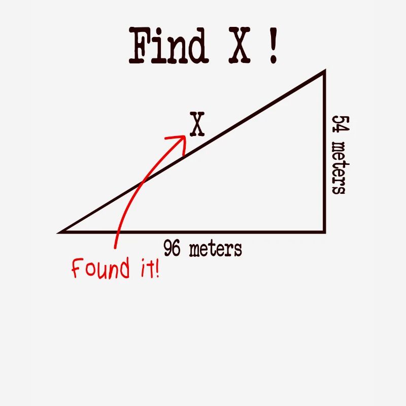 Math math meme Find X Found It pythagoras