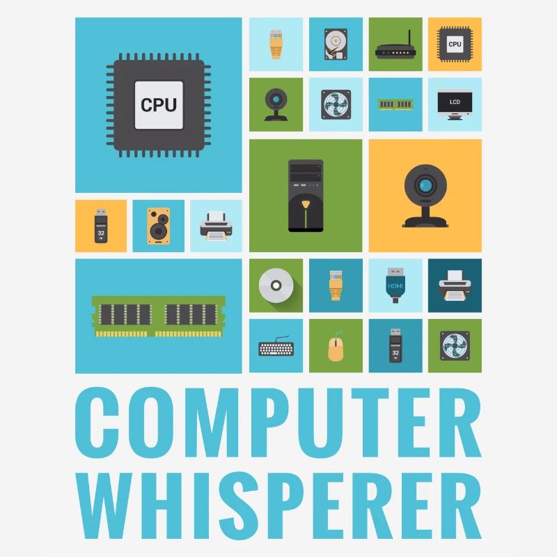 Computer Whisperer Funny IT Tech Support Help Desk