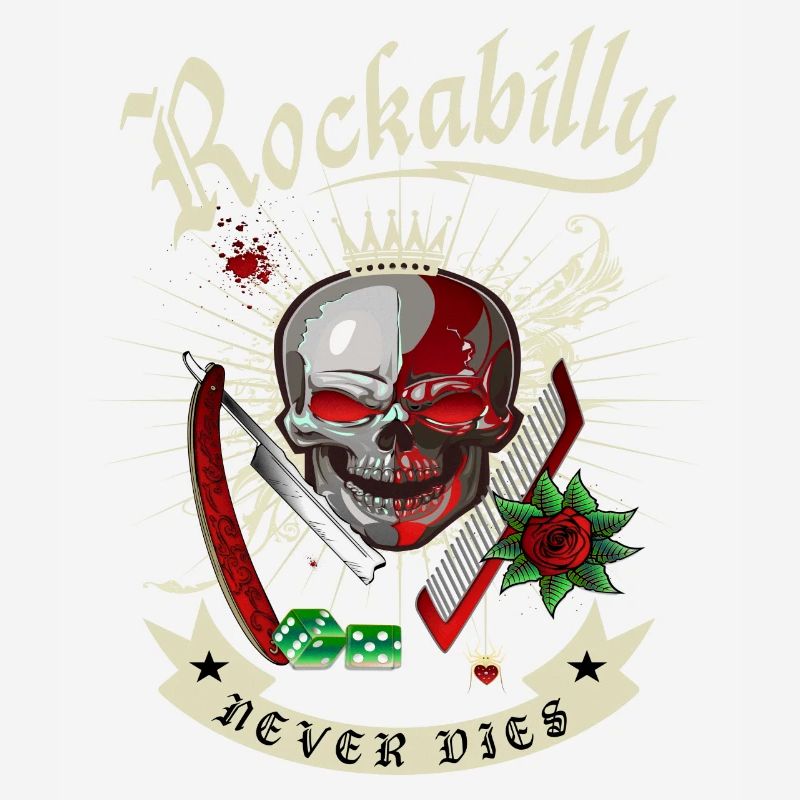 Rockabilly Skull