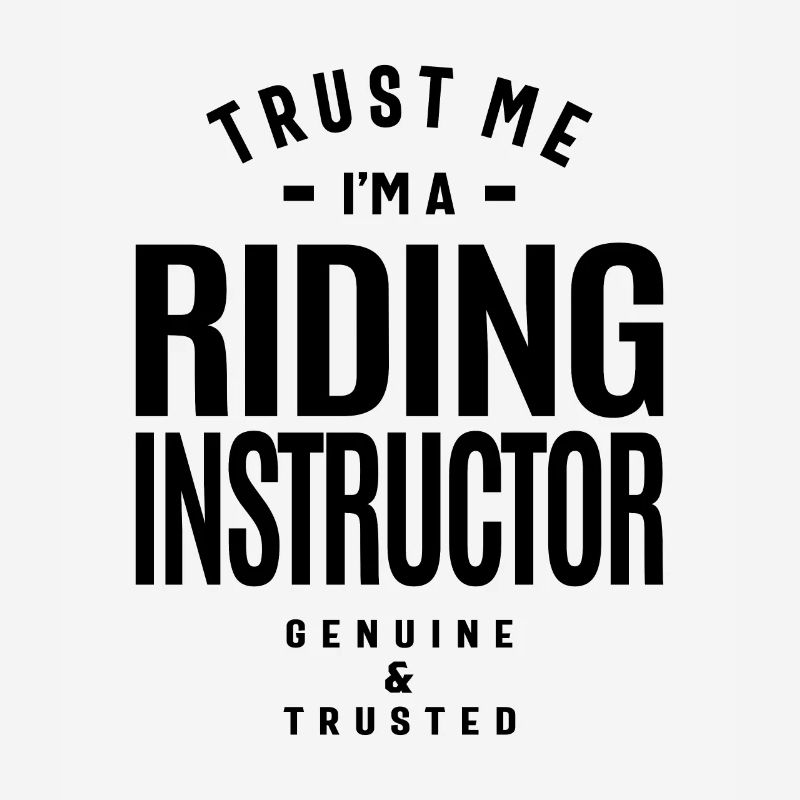 Riding Instructor Gift Funny Job Title