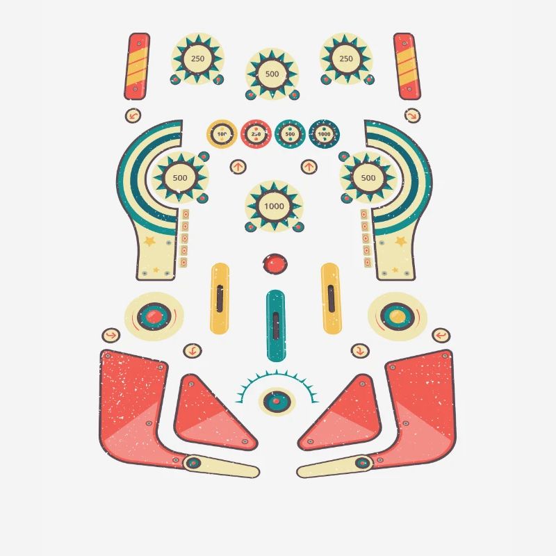 Cool rétro flipper arcade - flipper arcade machine