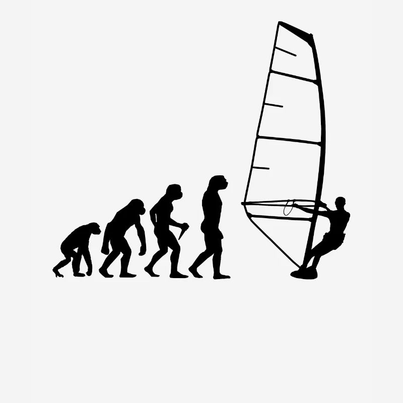 Windsurf Evolution Shirt Surfer Windsurfer Surf