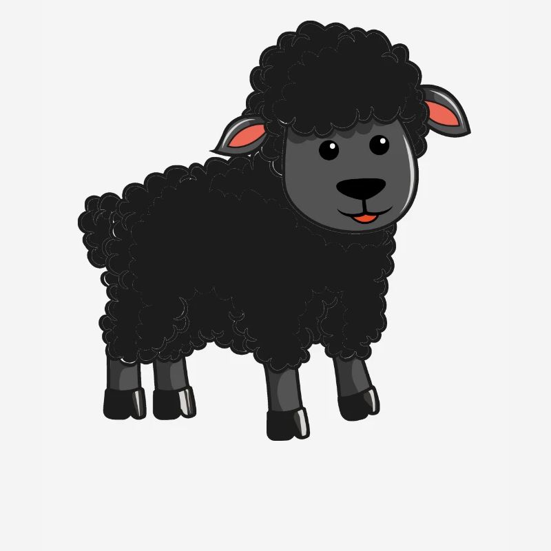 Black sheep lamb lamb sheep goat shepherd