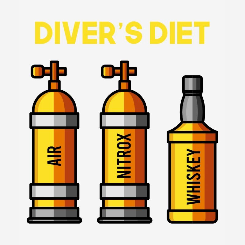 Divers Diet Whiskey Diver Funny Diver