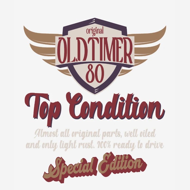 80 years oldtimer top condition 80th birthday