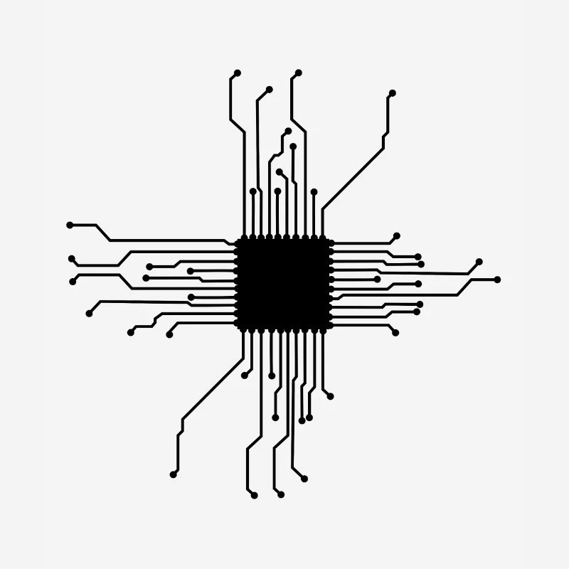 CPU Herz Computerchip Geek Computer Nerd Geschenk