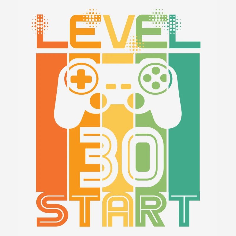 30th Birthday Level 30 Start Video Game Design