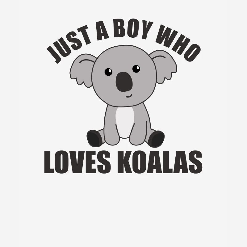 Nur ein Junge der Koalas liebt - süßer Koala
