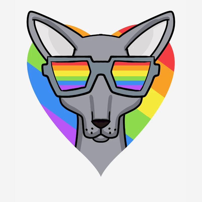 LGBT Cat Sphynx Rainbow