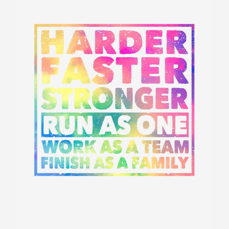 Plus dur Courir plus vite Objectif de l’équipe de travail plus fort