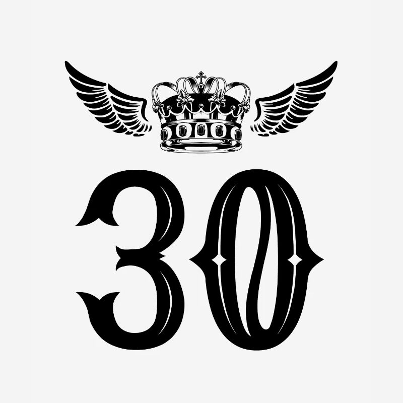 30 Number crown