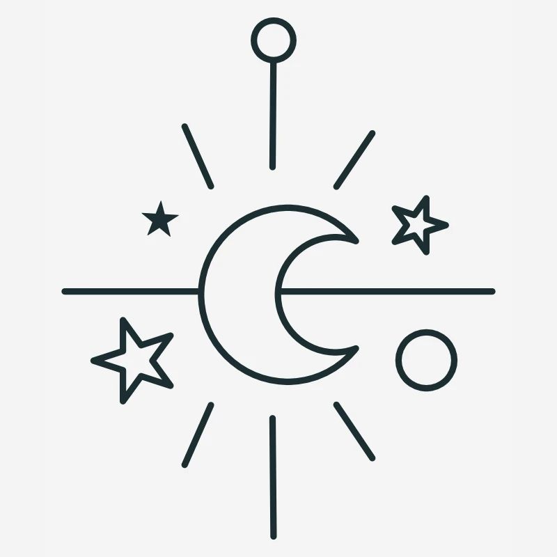 BOHO Central crescent moon