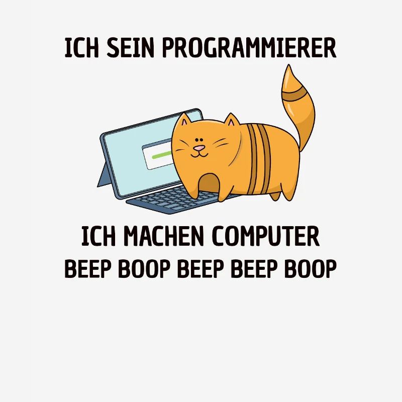 Lustiges Programmierer Entwickler Computer Katzen