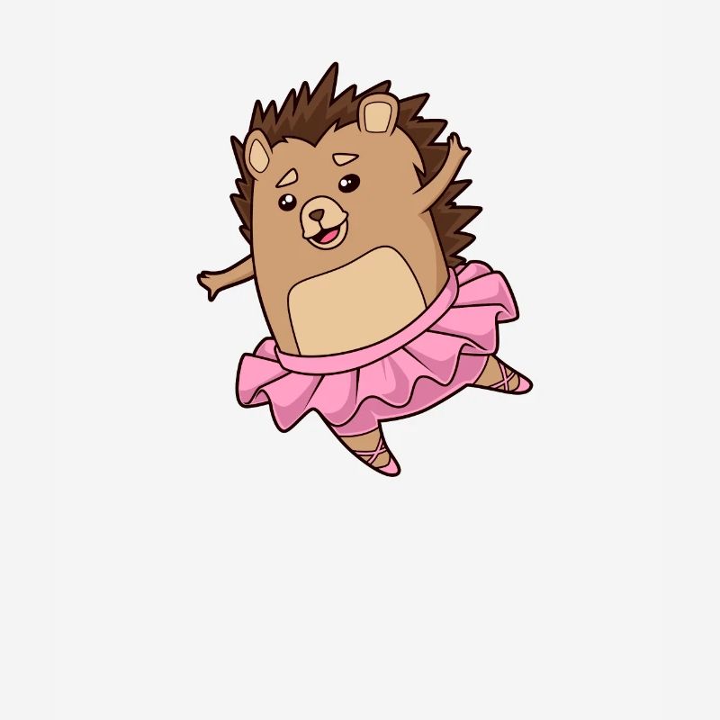 Comic Hedgehog Dances Ballet - Ballerina