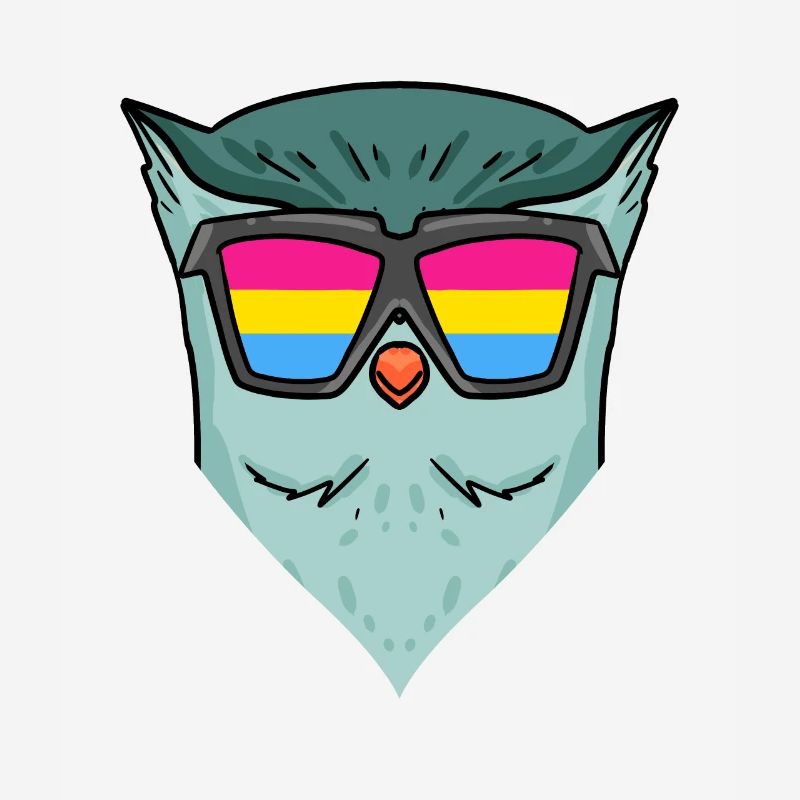 Pansexuell Eule - Eule mit Brille