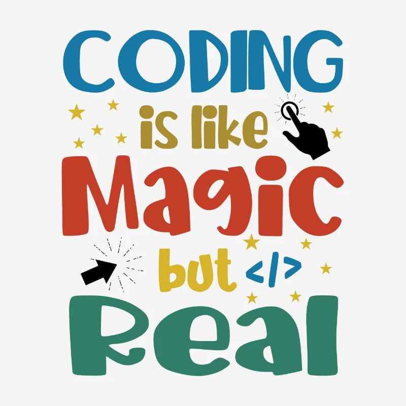 Coding Is Like Magic Coder Programmer Computer Gee