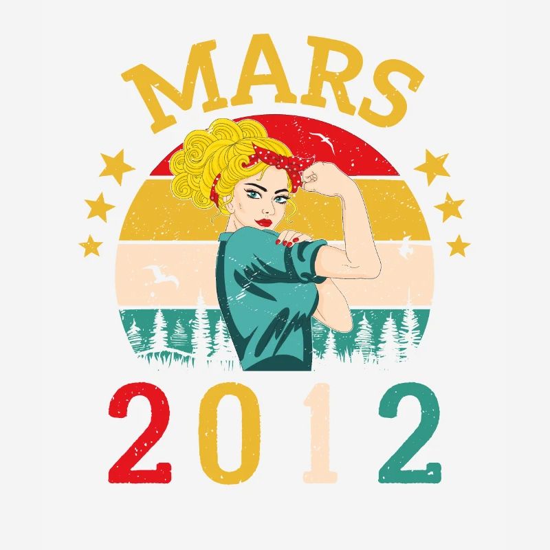 Mars 2012 Anniversaire Idée Cadeau Vintage 2012