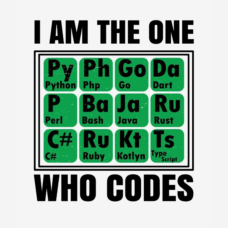 I Am The One Who Codes Programming Programmer Nerd