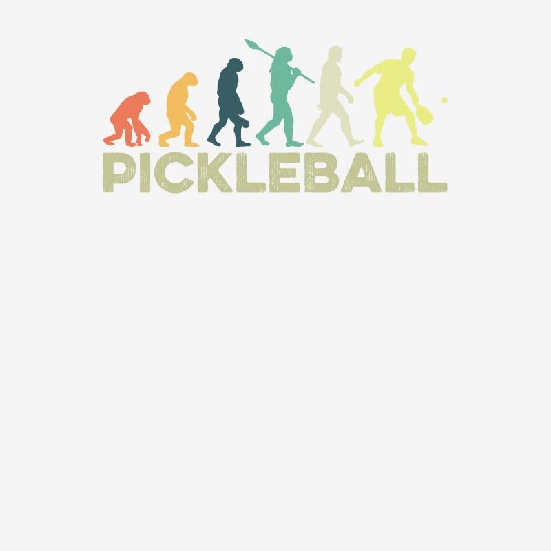 Funny Evolution Paddle Pickleball Player Dink Fun