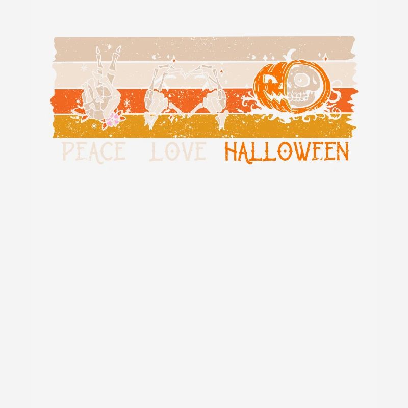 Lovers Funny Skeleton Pumpkin Lover Peace