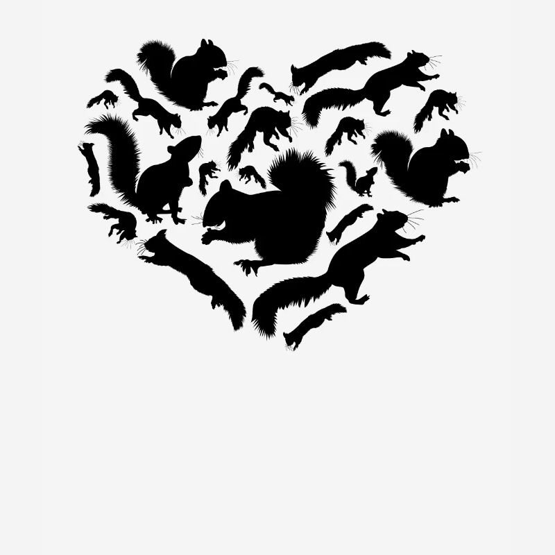 Eichhörnchen mit Eichhörnchen, süßes Eichhörnchen