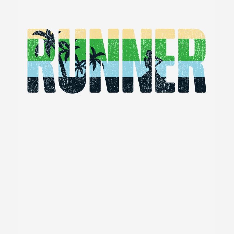 Running Runner Half Marathon Retro