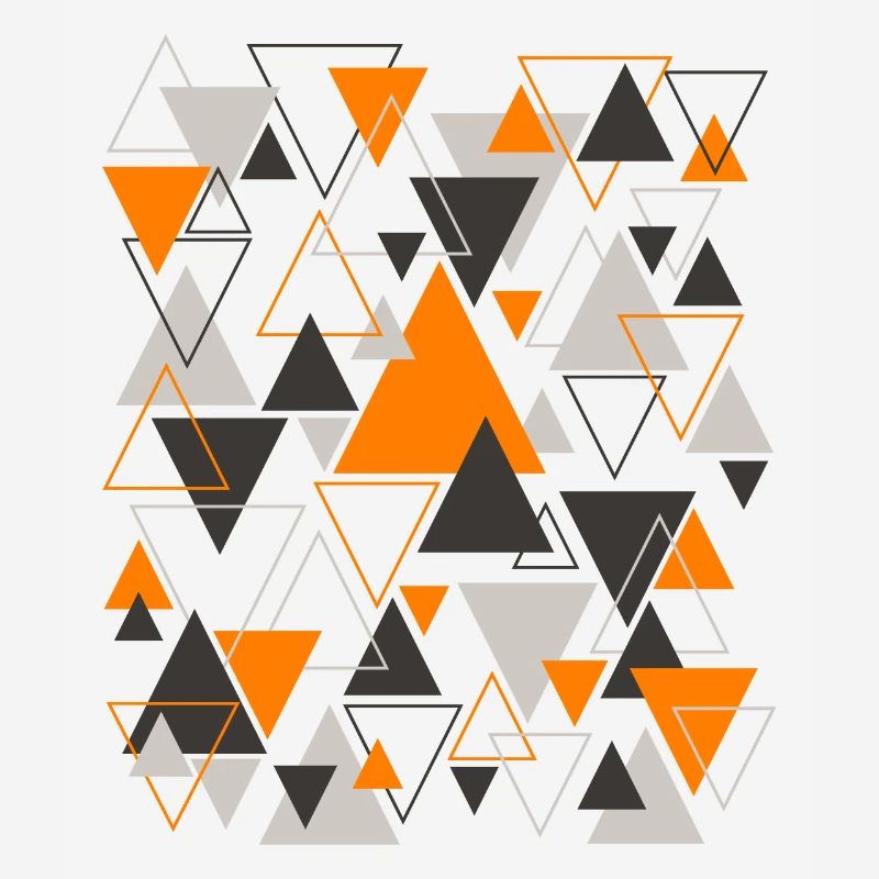 Triangle Pattern Design Orange