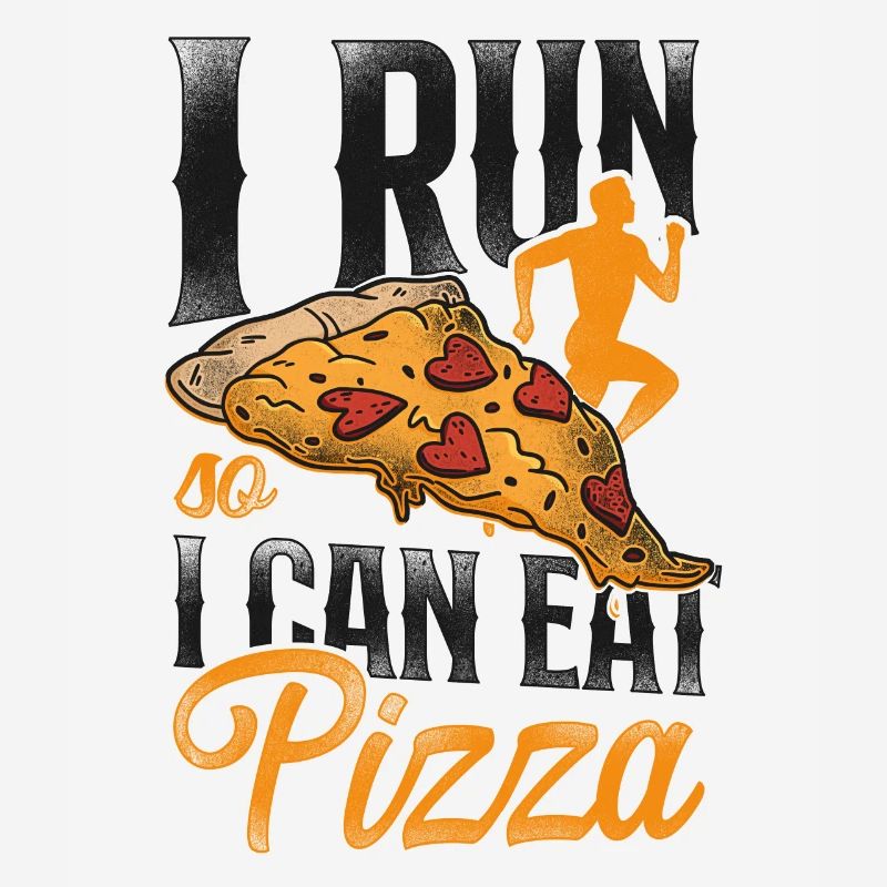 Running Runner Half Marathon Pizza