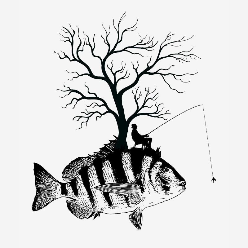 Graphic Tree - Fish Shepherd's Head