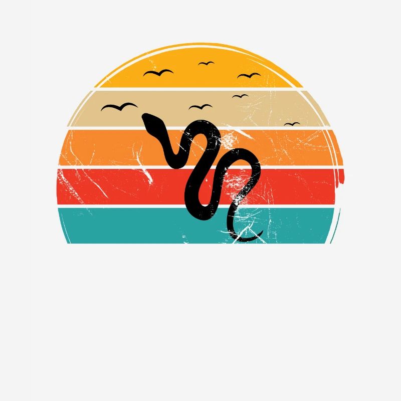 Snake Retro Reptile Python Gift idea