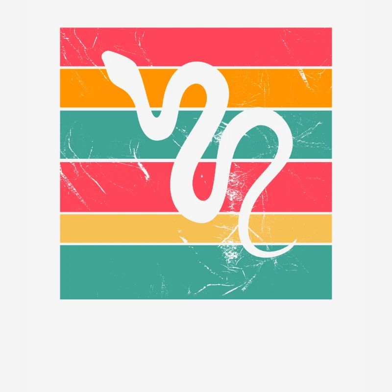 Snake Retro Reptile Python Gift idea