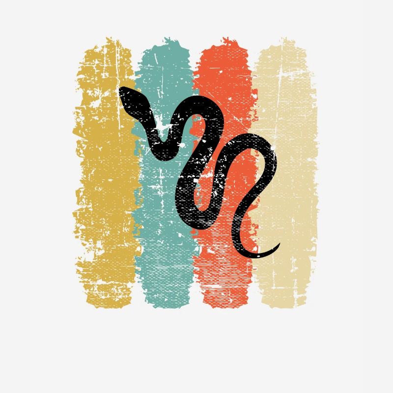 Snake Retro Reptile Python Gift idea